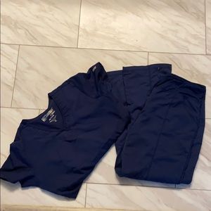Greys anatomy scrub set navy blue